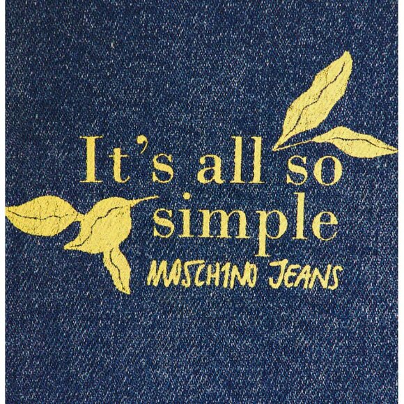 Moschino Jeans Denim Dress in Multi Blue size medium - Picture 2 of 7